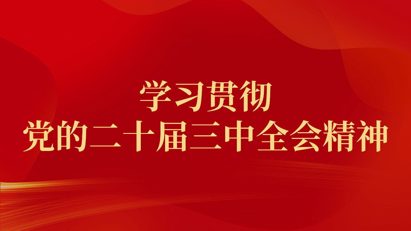 中国共产党第二十届中央委员会第三次全体会议公报